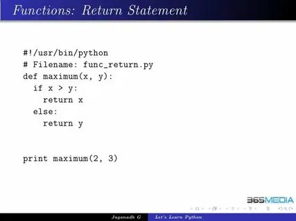 Python def return