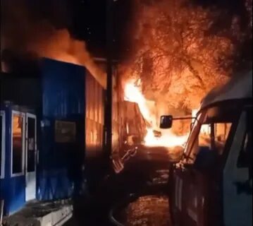 Пожар на челябинском тракторном