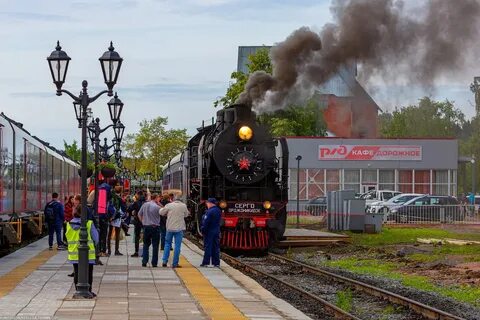 Ретро поезд рускеала фото