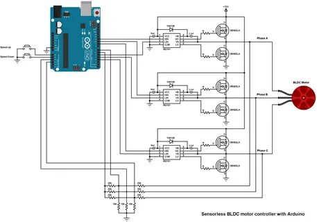Brushless dc motor controller circuit diagram
