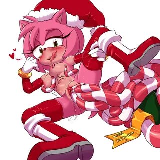 kukkiisart, amy rose, christmas, holidays, sonic (series), absurd res, hi r...