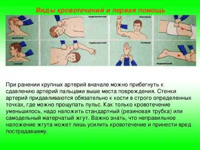 Кровотечения 8 класс биология. Виды кровотечений и первая помощь. Виды кровотечений и первая. Виды кровотечений и первая помощь при кровотечениях.