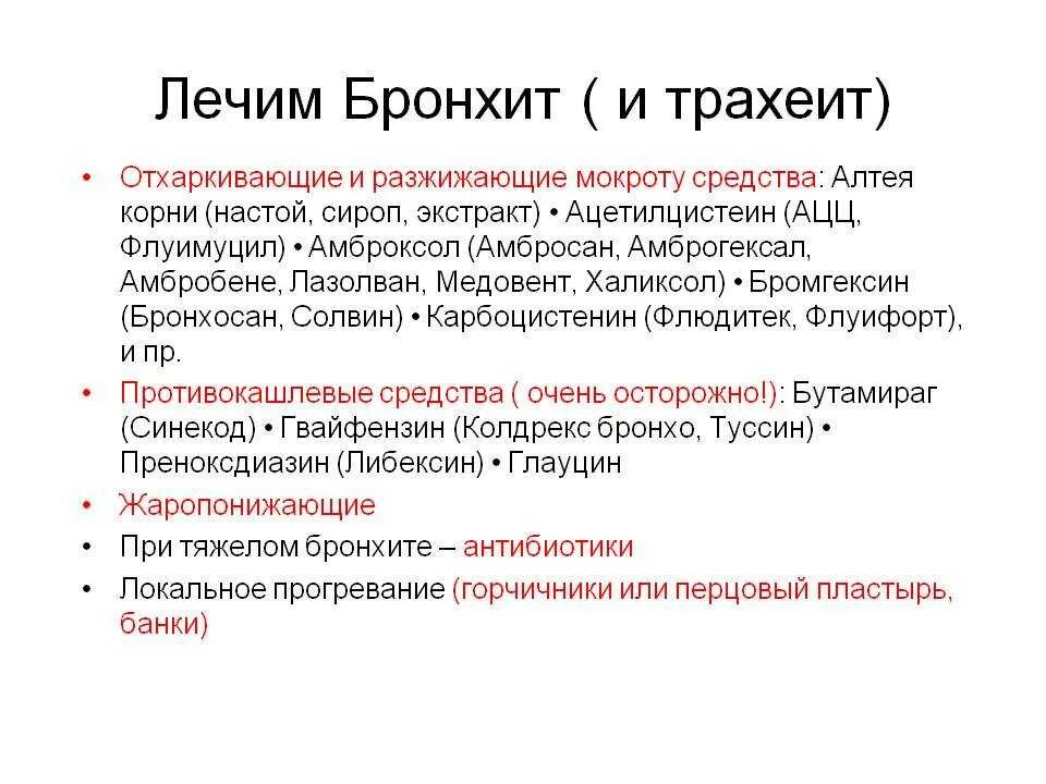 Трахеит без мокроты лечение