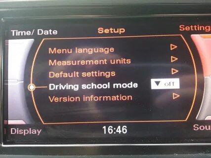 Menu setup