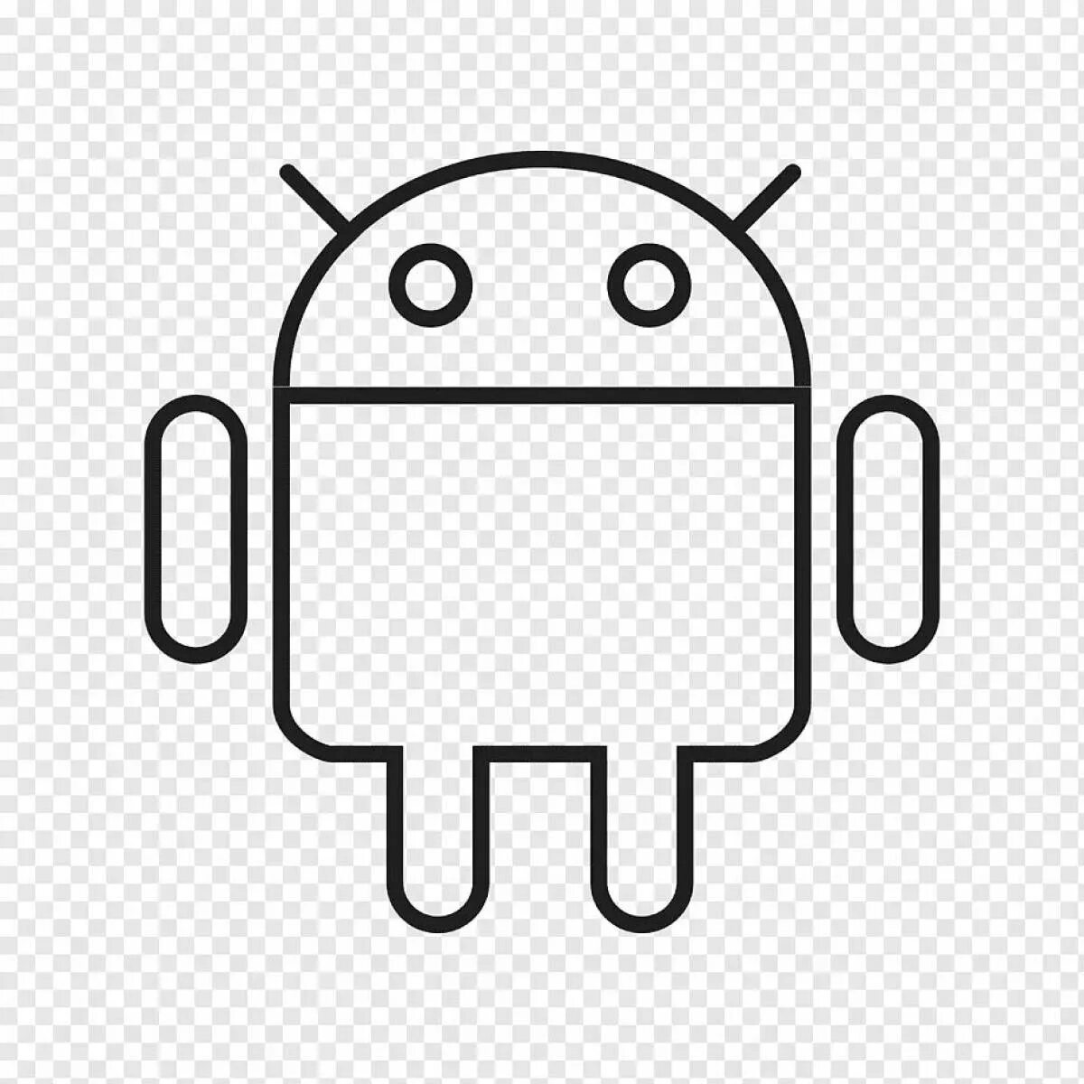 Андроид белого цвета. Логотип андроид. иконка android. андроид раскраска. значок андроид белый.