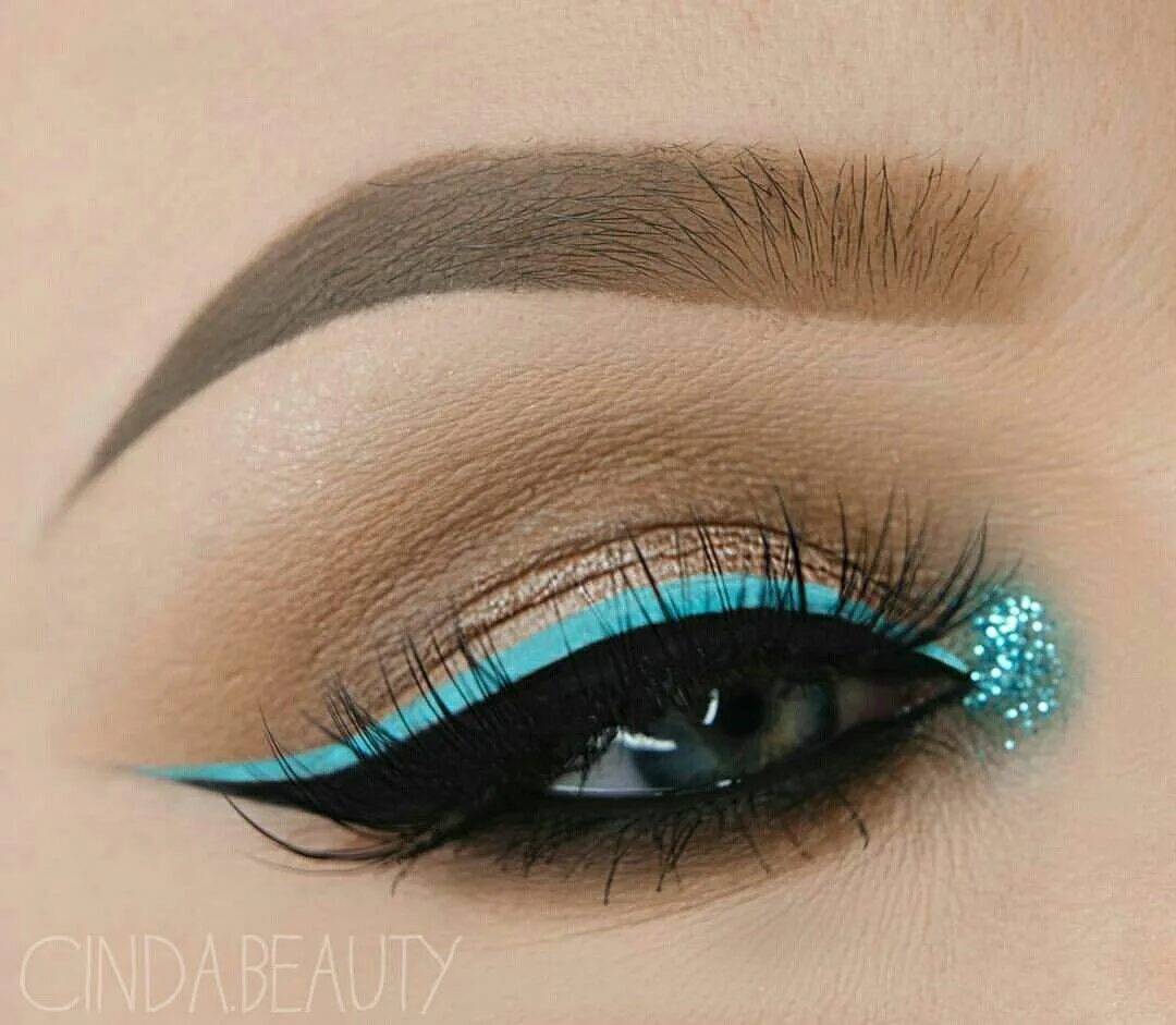 Макияж для бирюзовых глаз Halo Teal Pop of Colour Smokey Eye Amys Makeup Box YouTube