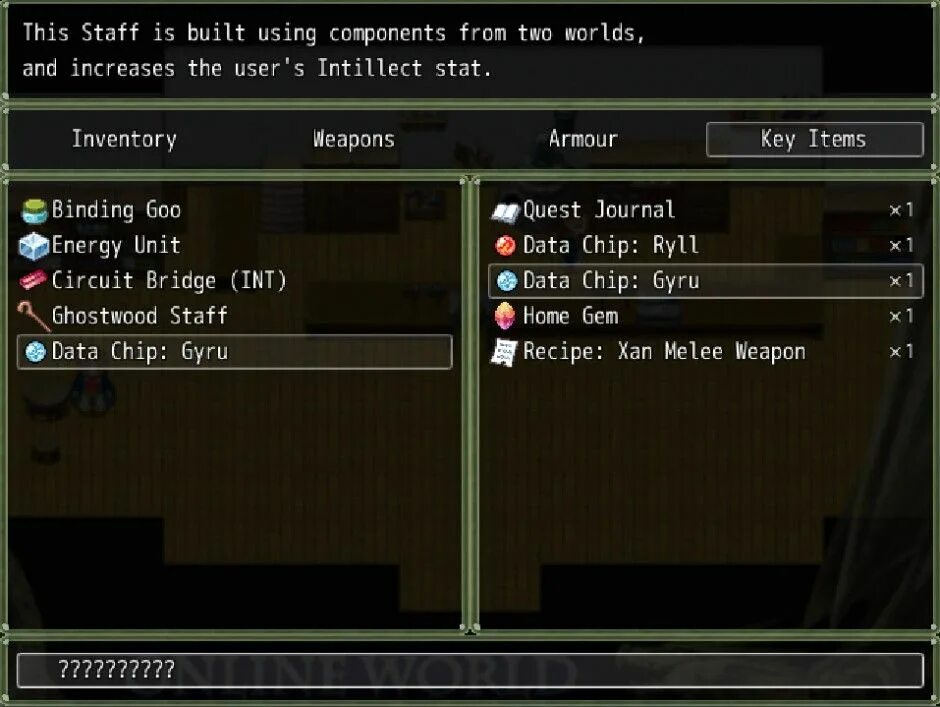 Bind item