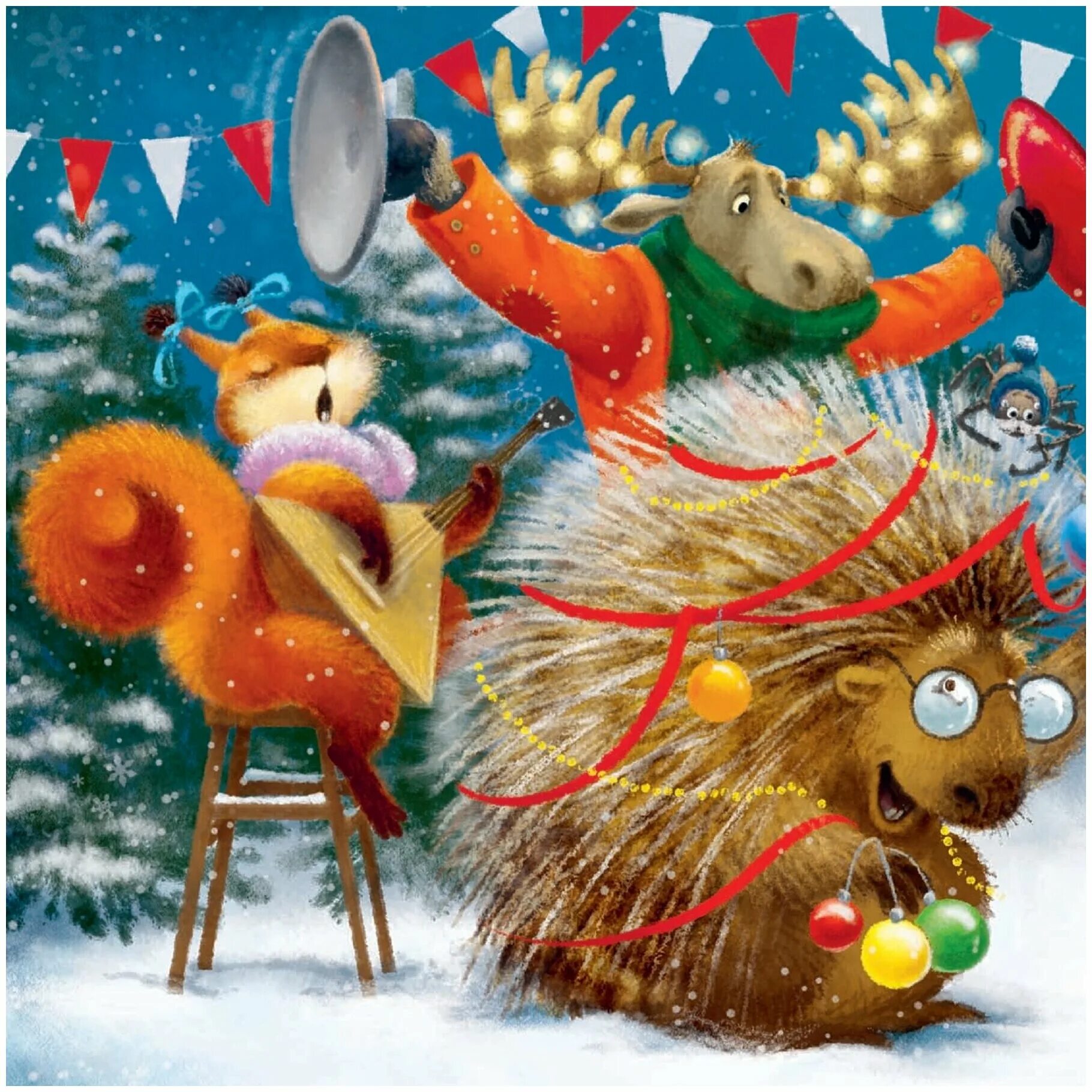 зимняя сказка ежик