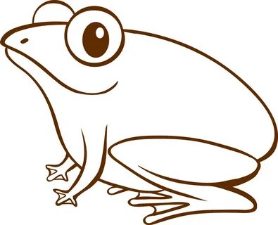 Frog in doodle simple style on white background 6037399 Vector Art at Vecteezy