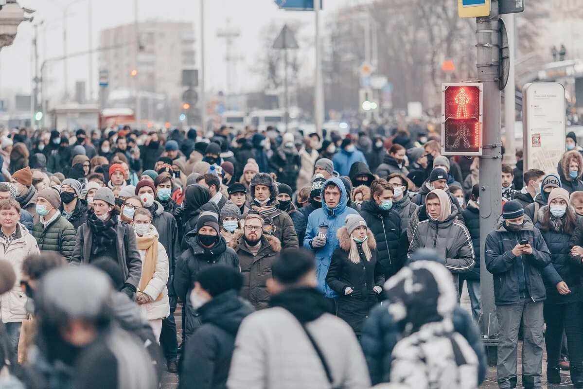 Россияне страдают. Митинги 2021.