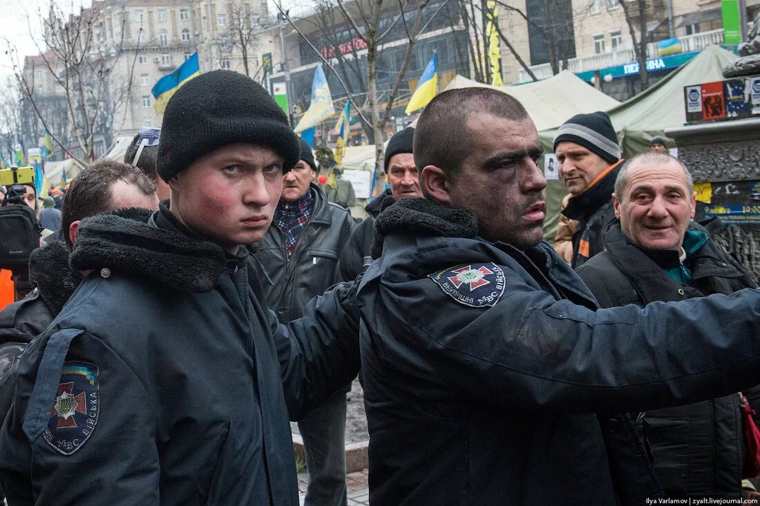 Крым после майдана. Пленные Беркут на Майдане 2014. Евромайдан на Украине в 2014 Беркут.