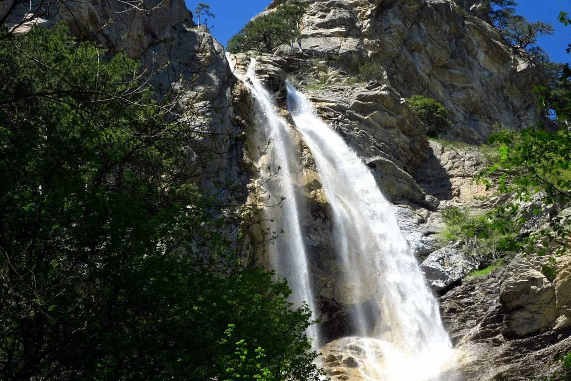 Водопад Учан-Су. Водопад "Учан-Су". Ялта, Крым.. Крымский водопад Учан-Су. Учал Су водопад Ялта. Высота водопада учан су в крыму