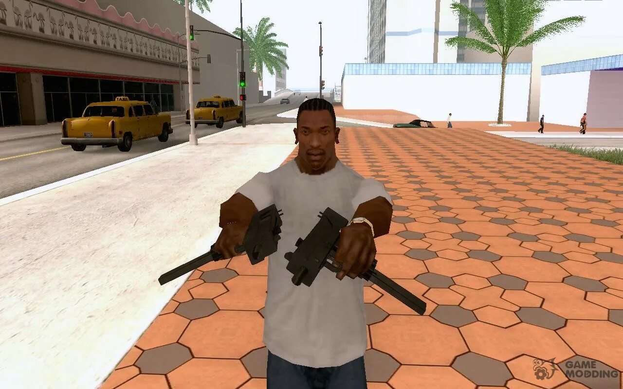 Cj san andreas. GTA Сиджей. УЗИ ГТА Сан андреас. Сиджей самп.