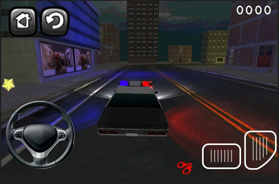 Chase simulator. Police chase cube 3d. police chase cube graphics 3d.