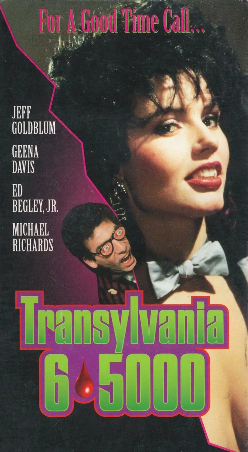 5000 6. Трансильвания 6-5000 Джина Дэвис. Transylvania 6-5000 1985. Постер Трансильвания 6-5000 (1985).