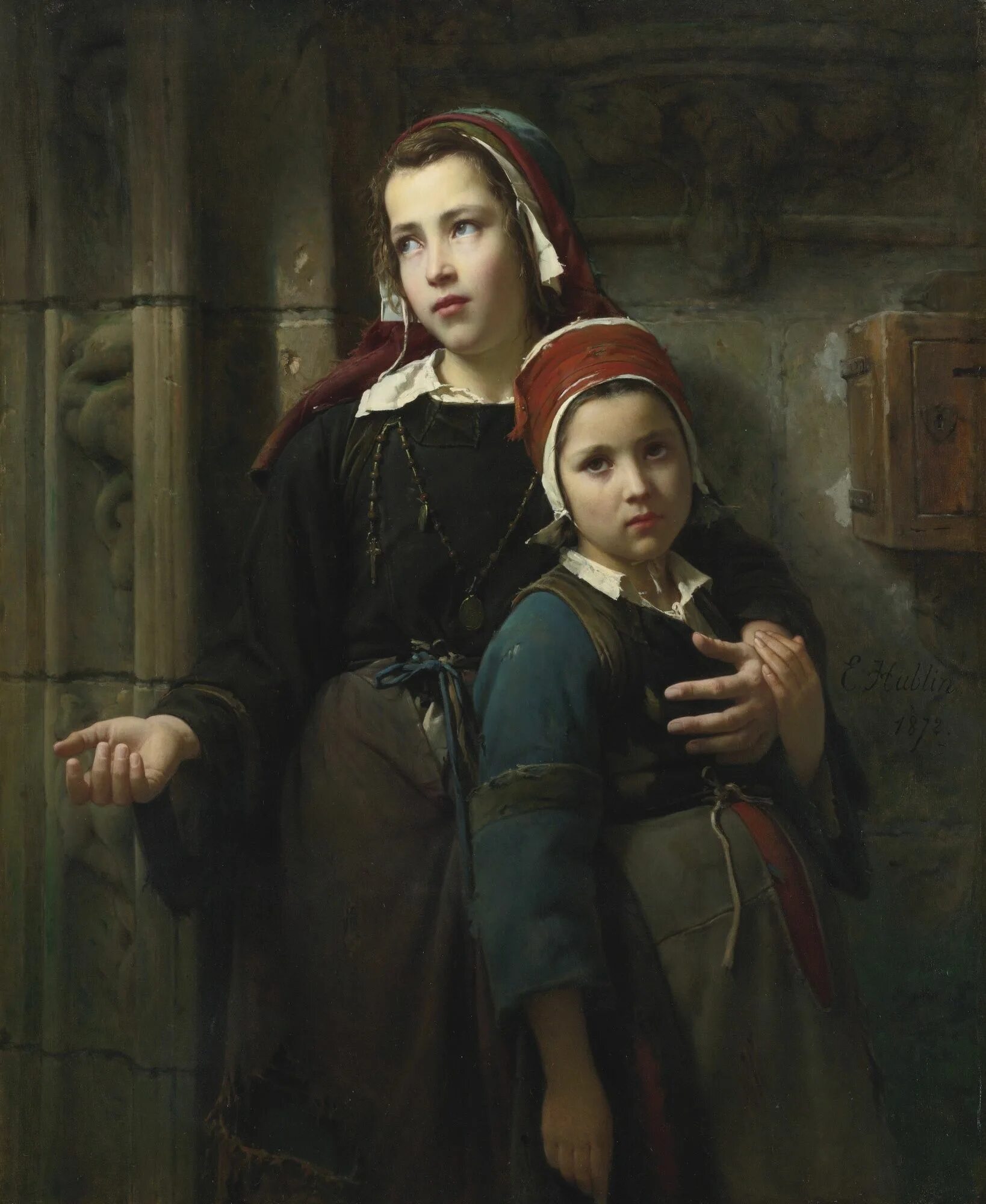 Sister french. Emile-Auguste Hublin (French, 1830-1891). Emile Auguste Hublin.