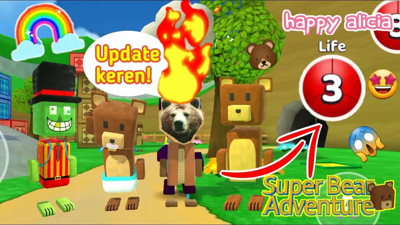 Где стикеры в игре super bear. Супер Беар адвенчер. Супер медведь игра. Super Bear Adventure персонажи. Super Bear Adventure игрушка.