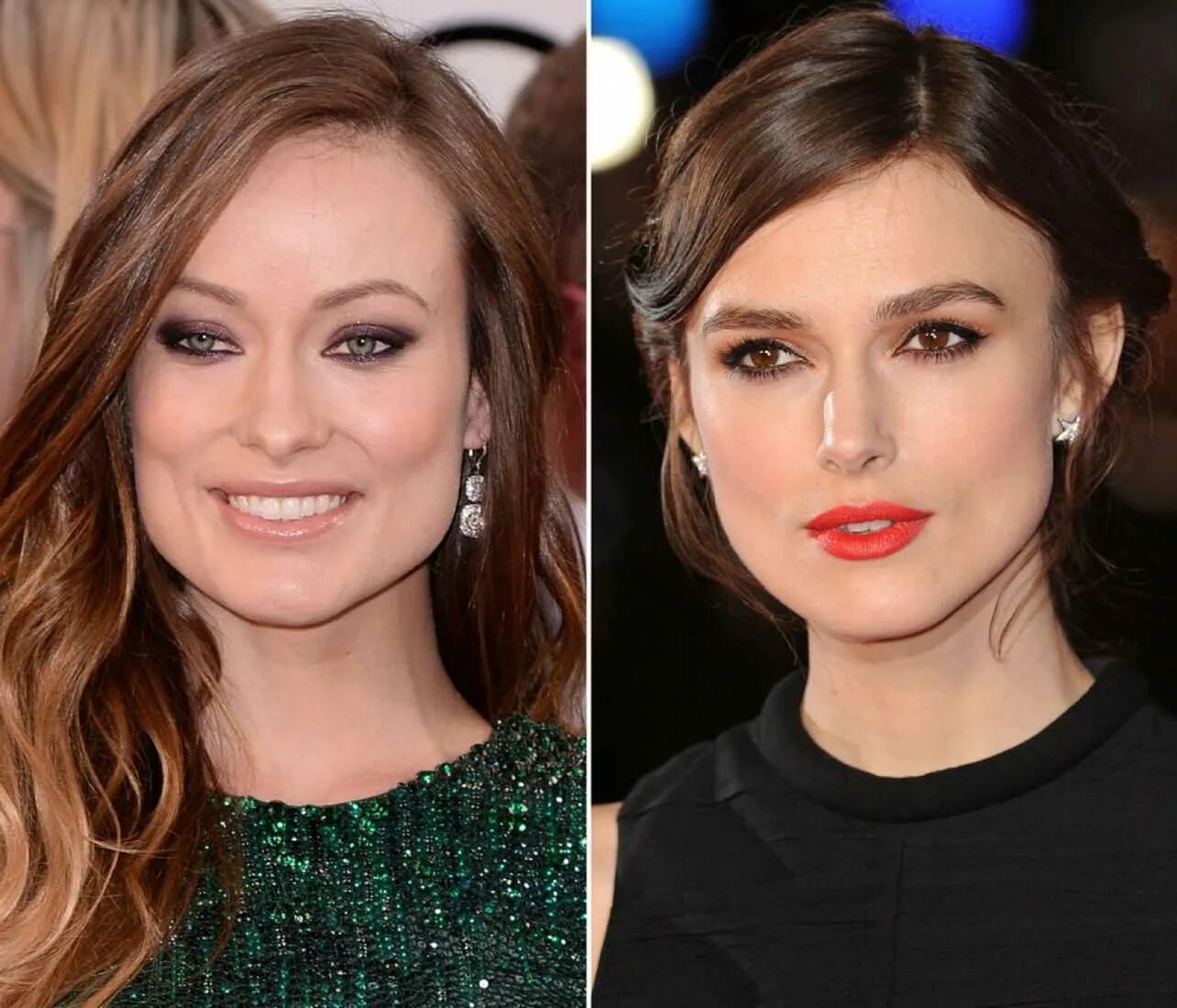 прически для лица с широкими скулами. прямоугольное лицо. длинная челка на косой пробор. брови для продолговатого лица. кира найтли квадратное лицо.