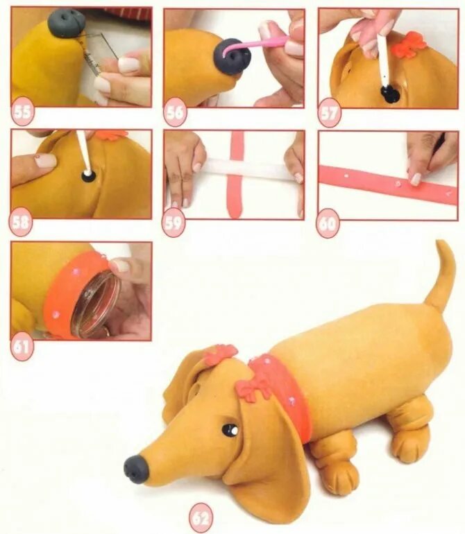 Как можно сделать собачку. Оригами для 5 класса из бумаги схемы. Игрушки из ниток собачка. Щенок из полимерной глины. Как можно сделать собачку.