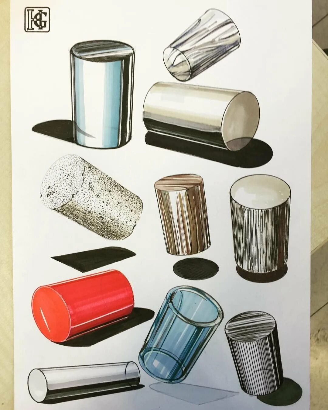 Скетчинг маркерами деревья. Текстуры для скетчинга. Фактуры материалов маркерами. Зарисовки материалов. Фактуры для рисования маркерами.