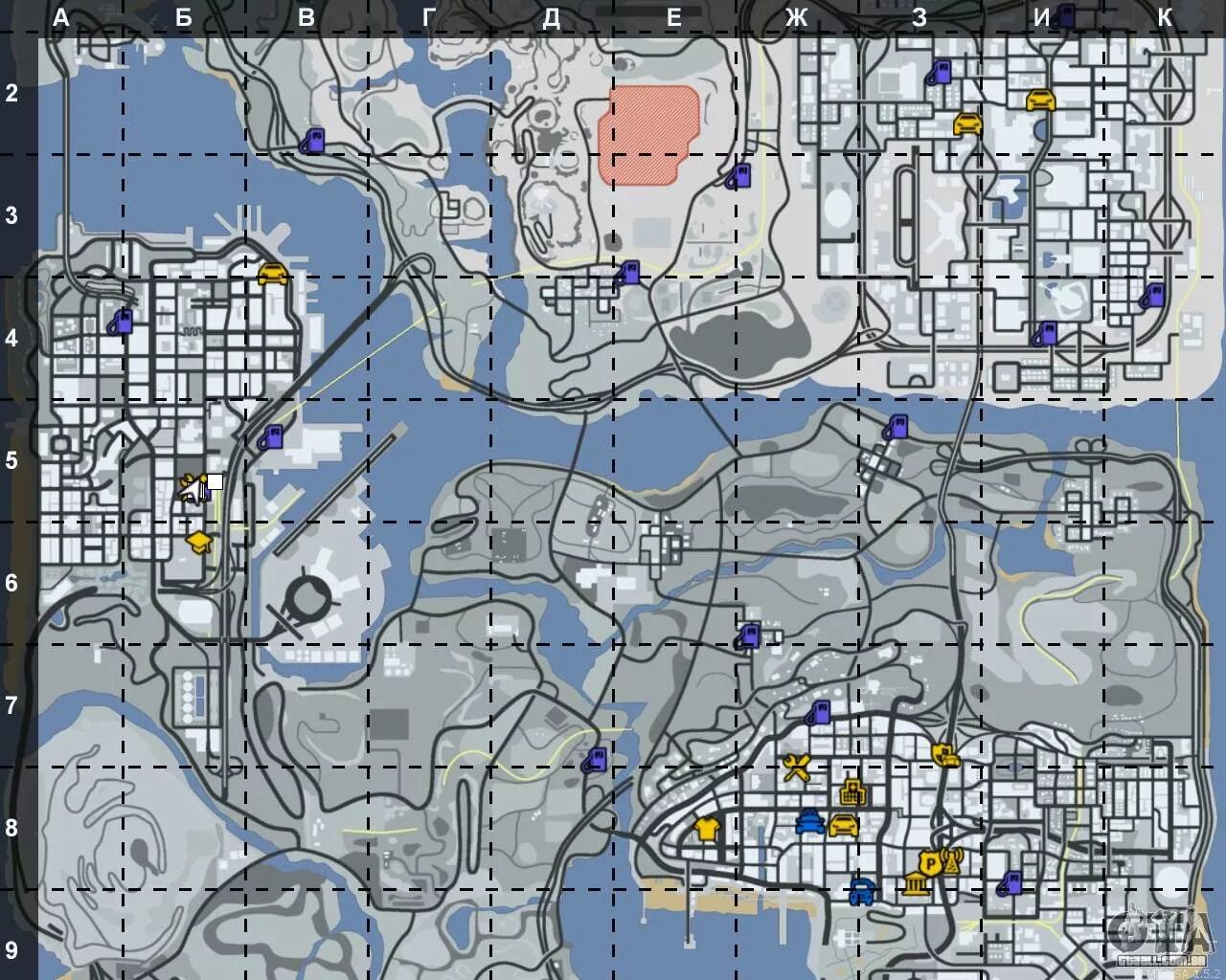 Квадратная карта самп. Карта с квадратами самп рп. Карта гта с квадратами. Gta sa карта с квадратами. Мэрия аризона рп на карте.