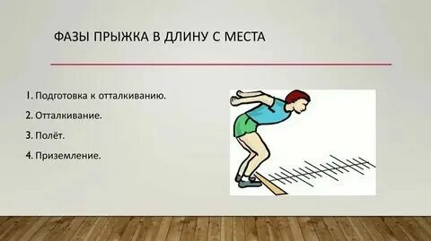 Правила прыжка в длину с места