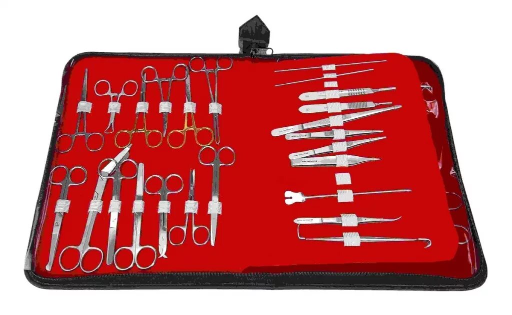 Хирургический полевой набор (Surgical instruments Kit/оригинал). Набор ветеринарный хирургический малый н-145. Набор хирургический ветеринарный большой со стерилизатором, н-144.