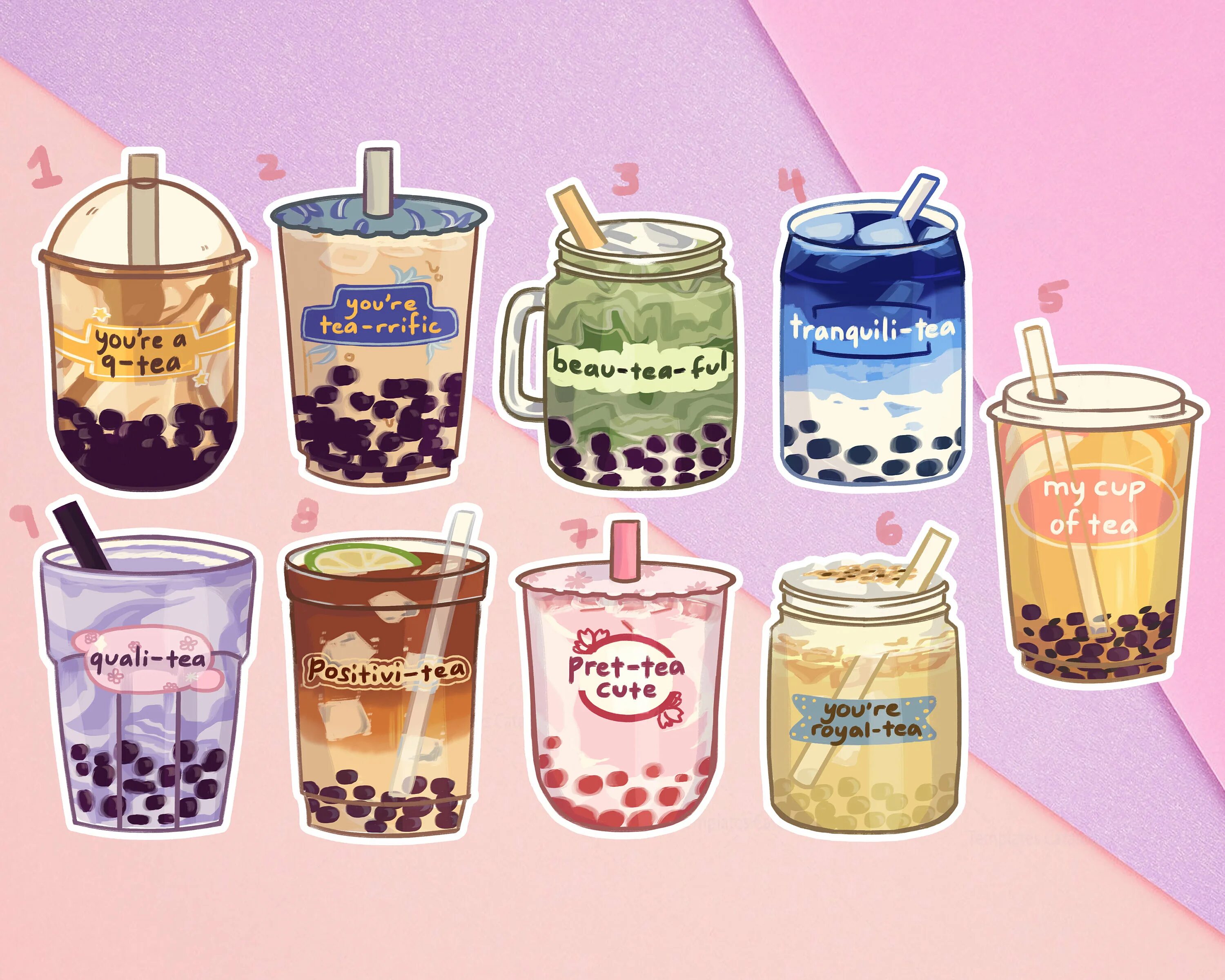 Bubble Tea наклейки. Наклейки бабл чай. Наклейки Bubble Tea Bar. Бабл ти наклейки Эстетика. Стикеры бабл