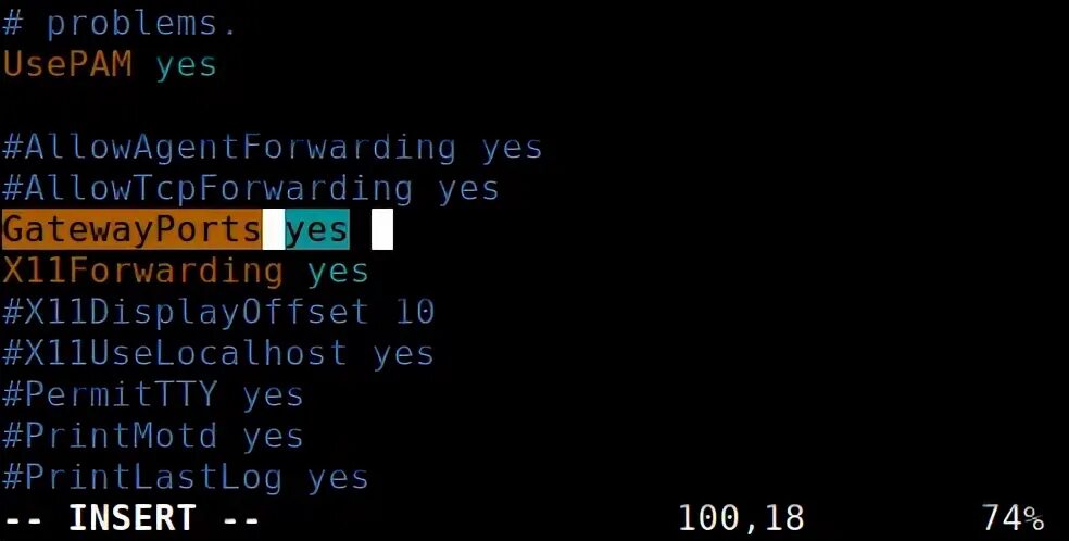 Linux forwarding. X11forwarding Yes. SSH Port.