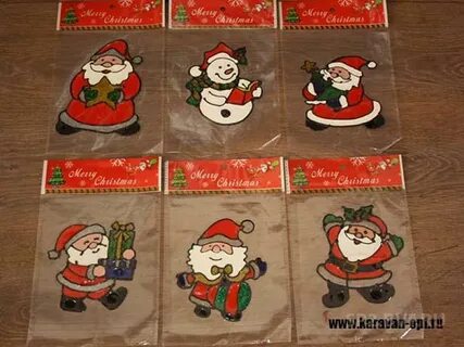 Силиконовые наклейки новогодние