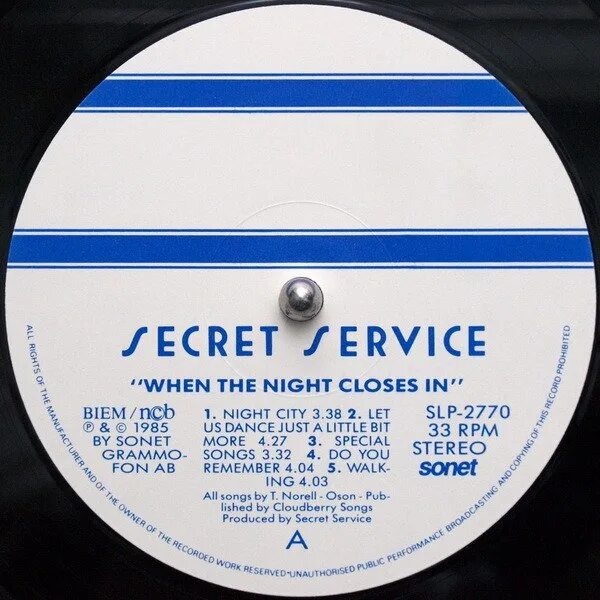 1985 - when the night closes in. When the night closes in secret service. Secret service when the night closes in альбом. The night closes in. Виниловая пластинка secret service.