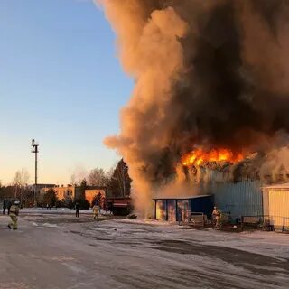 Пожар в аэропорту
