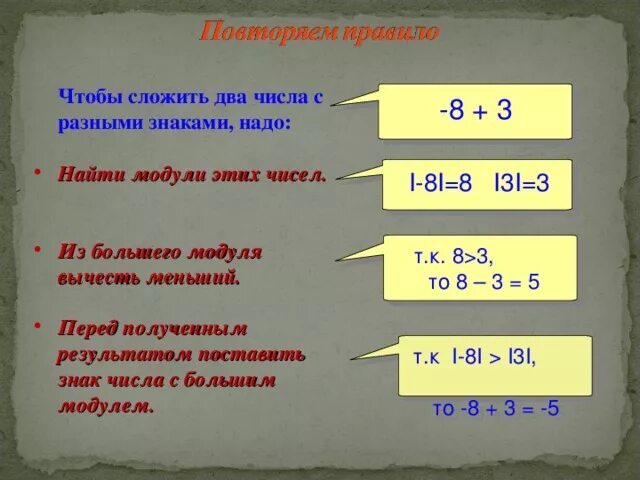 Произведение двух чисел с разными знаками. Вычитание чисел с разными знаками. Правило сложения и вычитания чисел с разными знаками. Сложение и вычитание цифр с разными знаками. Чтобы сложить два числа с разными.