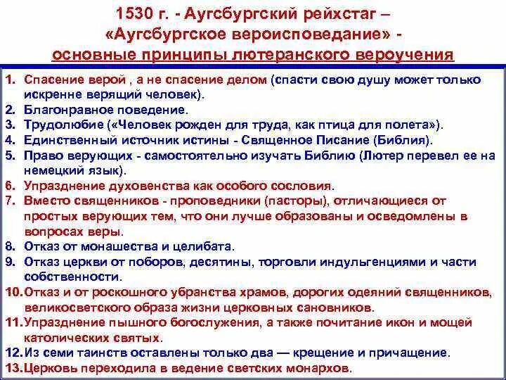 5 аугсбургский религиозный мир. Основные положения "Аугсбургского вероисповедания". Аугсбургское исповедание веры. Аугсбургский религиозный мир. Аугсбургский религиозный мир положения.