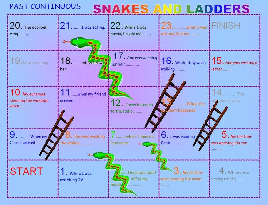 Continuous игры. Настольная игра past simple past continuous. английский boardgame past simple. игра ходилка past continuous past simple. snakes and ladders board game.