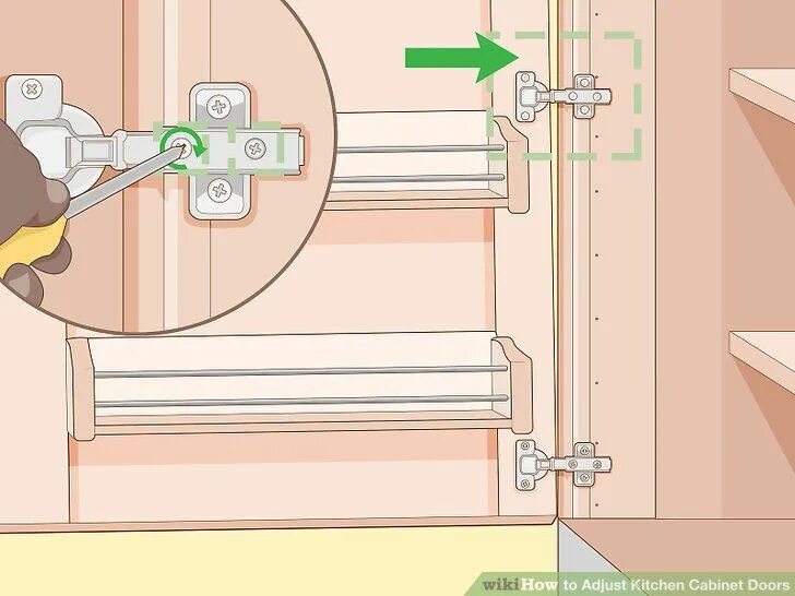 Как отрегулировать петли кухонных шкафов. Регулировка дверцы шкафчика. Регулировка створок шкафа. Регулировка дверок кухонных. Регулируем двери шкафа.