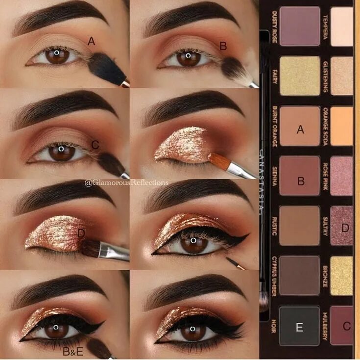 ✨ Step by Step Tutorial for previous look ✨ /Werbung/ ✨ Quick & easy glittery sm