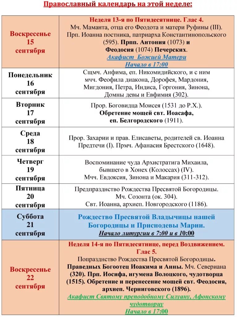 Расписание богослужений в благовещенском соборе тюмени