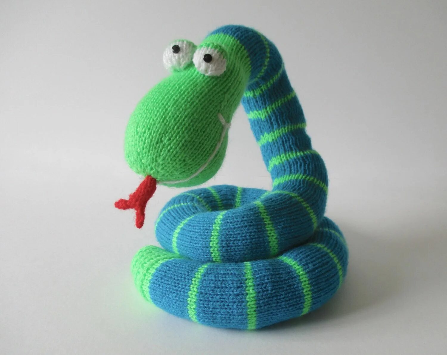 striped green snakes, toys and gifts Snake crafts, Amigurumi fox pattern, Winter