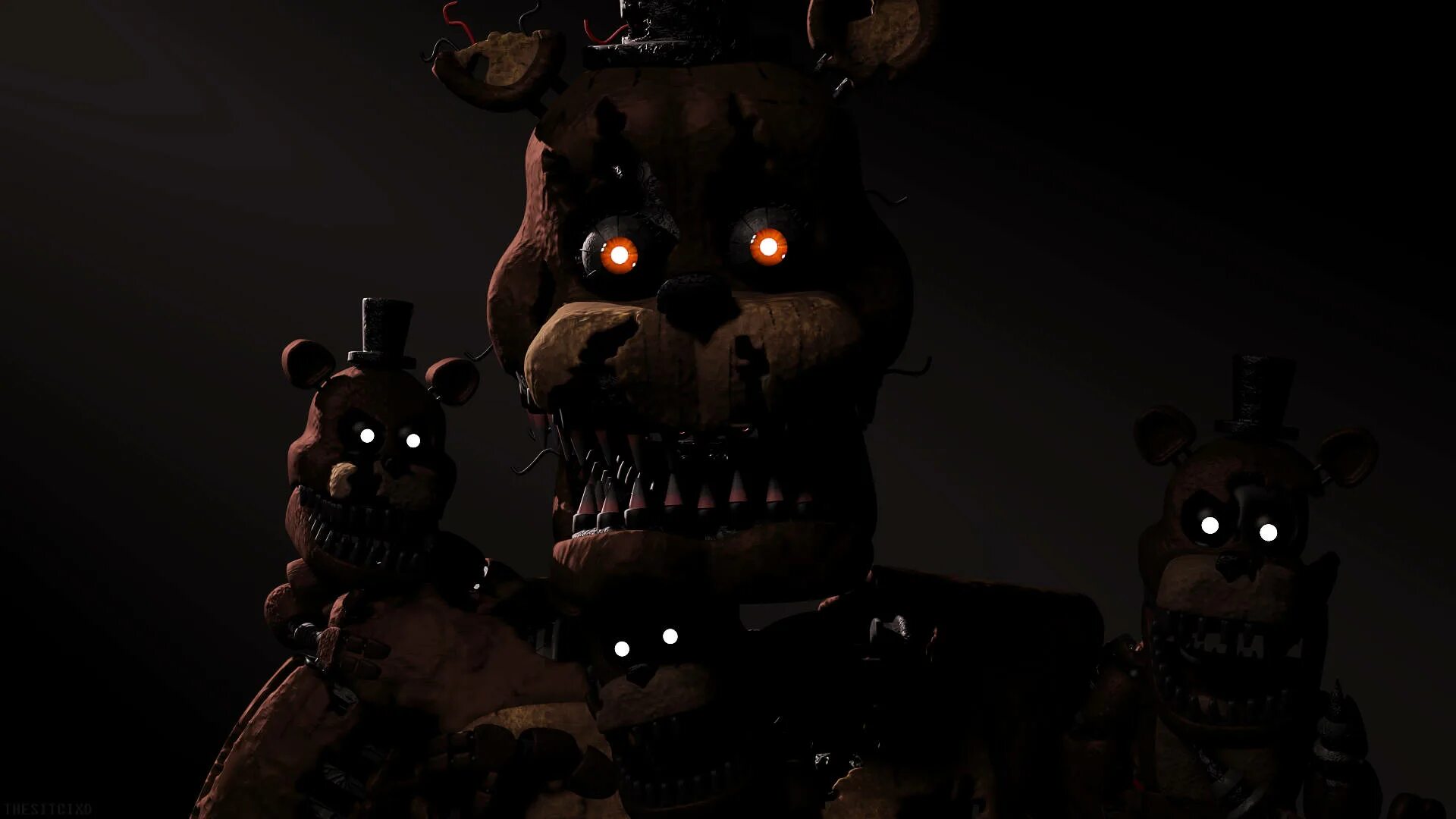 Five Nights at Freddy's кошмарный Фредди. 5 Ночей с Фредди 4 кошмарный Фредди. Фредди из ФНАФ 4. Игра five nights at freddys 4