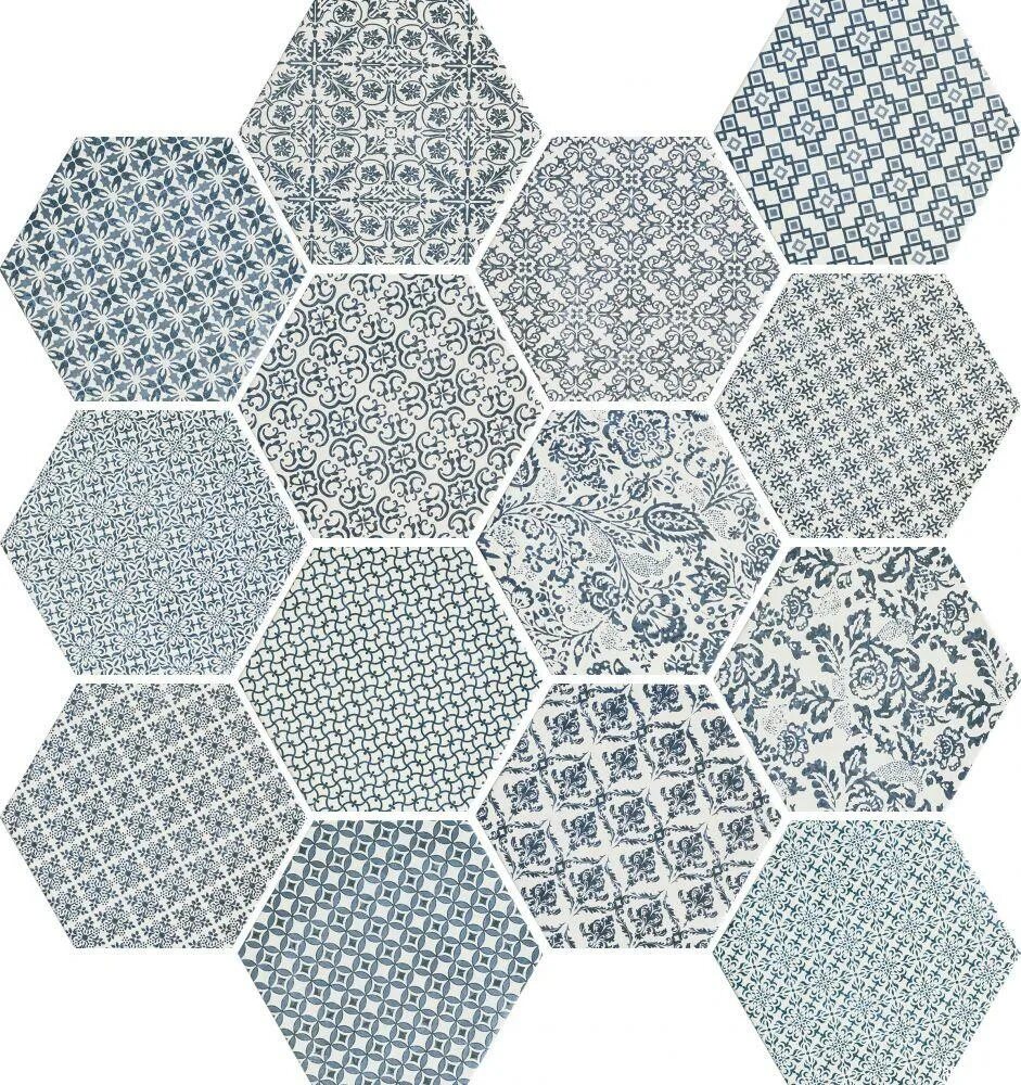 Oltremare Oceano 35x40. Oltremare deco Oceano 35x40. Hexagonal 152 32,6x35 (3x3.5). Firenze Oceano плитка. Bois oltremare