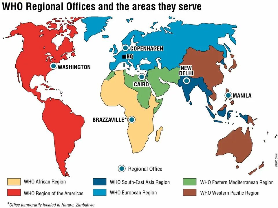 Who regions. Регионы воз. Региональные бюро воз. Региональные бюро воз на карте. Число региональных бюро воз.