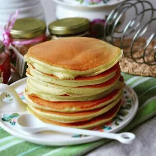 Панкейки без яиц с молоком