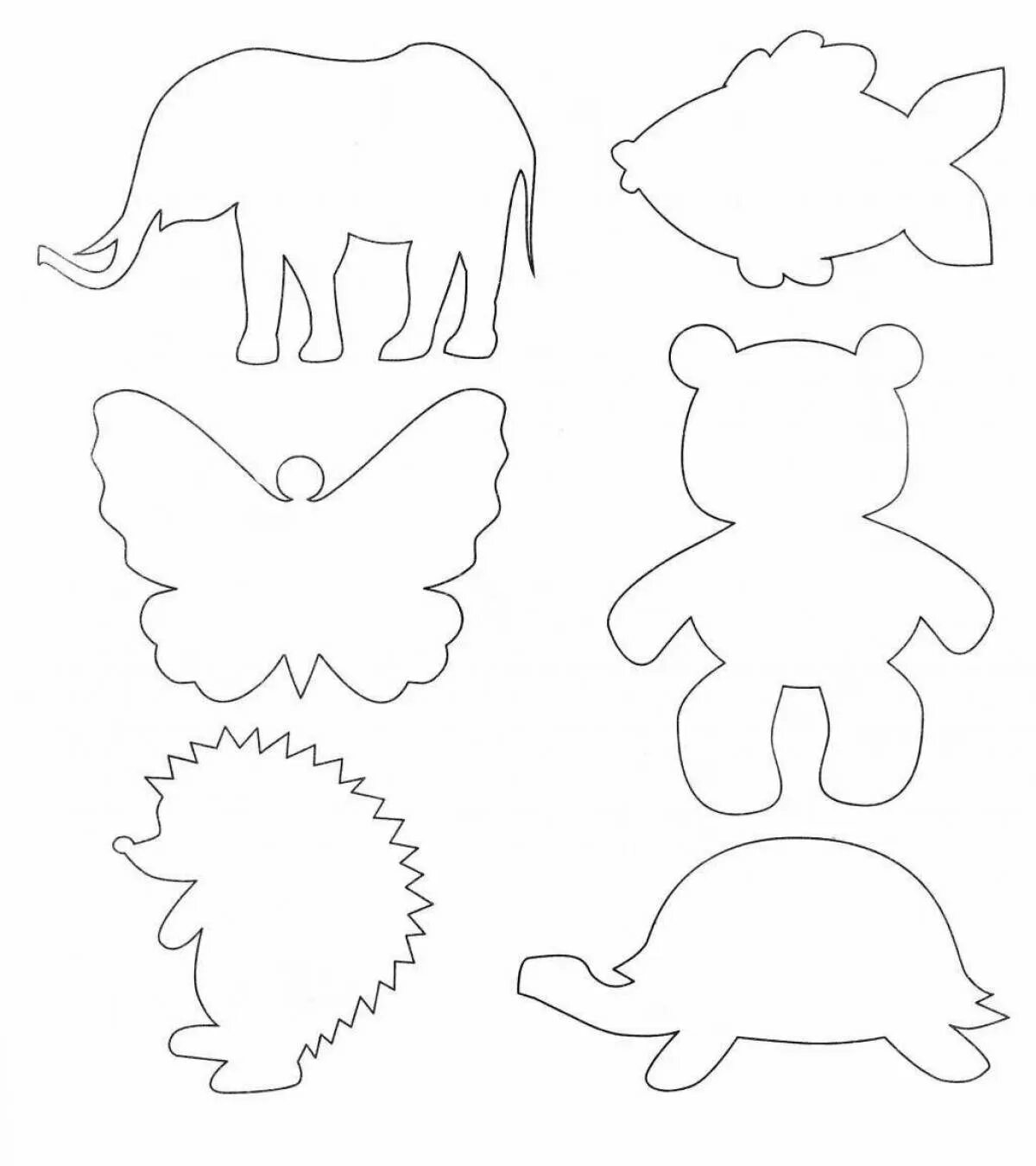 Контуры животных для детей. Контуры животных для вырезания. Шаблоны животных для рисования. Шаблоны для вырезания для дошкольников.
