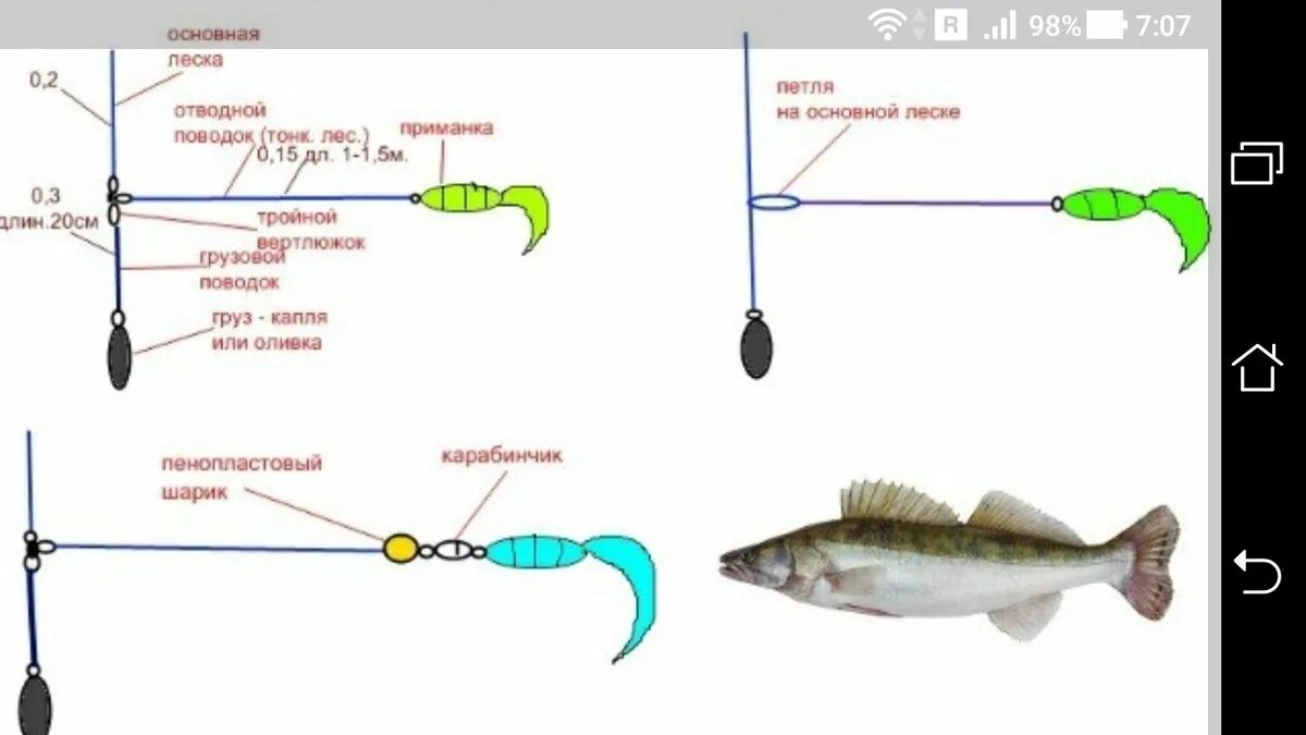 Можно ли при ловле. Оснастка с отводным поводком для зимней рыбалки. Схема монтажа снасти отводной поводок. Как ловить судака на отводной поводок. Отводной джиг монтаж.