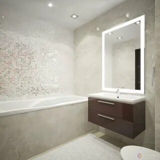 Ванна светлые плитки