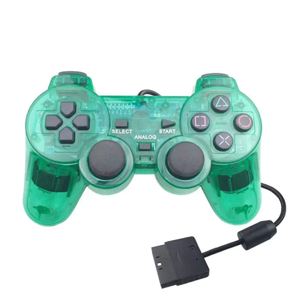 Зеленый джойстик. Геймпад logic3 ps2 Gamepad. Джойстик проводной для ps2 DOUBLESHOK. DVTECH js55 Shock Jet. Прозрачный джойстик для пс2.