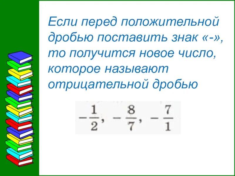 Отрицательные дроби. Отрицательные и положительные дроби. Если дробь отрицательная. Деление дроби на отрицательную дробь. Математика 6 класс отрицательные дроби