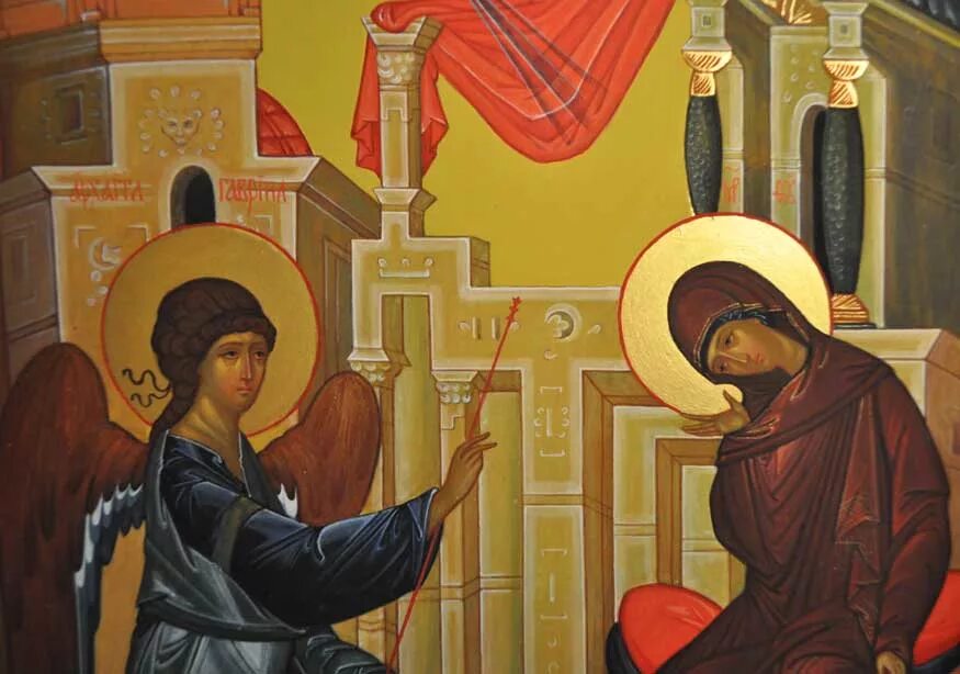 икона благовещение пресвятой богородицы. украшение иконы апостолам петру и павлу. икона богородицы «благовещение» киевская. икона предпразднство благовещения пресвятой богородицы.