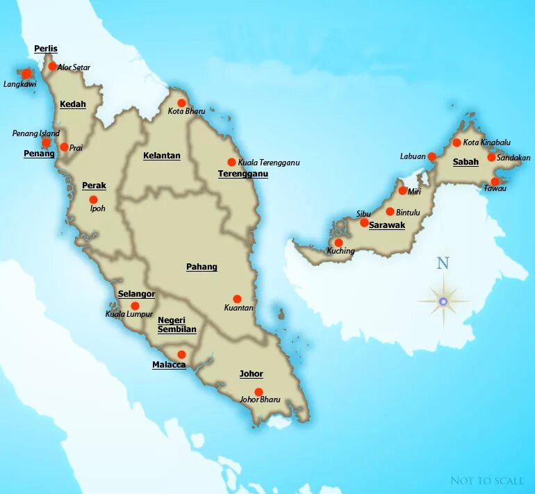 Малайзия политическая. Куала-Лумпур столица какого государства карта. Штат Теренггану Малайзия. Куала Тренгану Малайзия на карте.